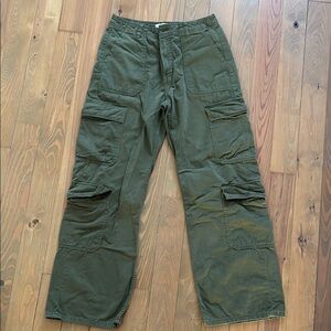 Zara Olive Green Cargo Pants